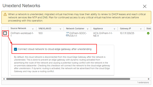 Cloud Edge Gateway will be connected