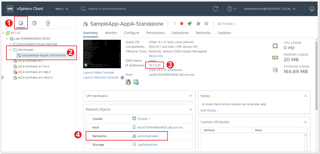 Examine VM to be migrated