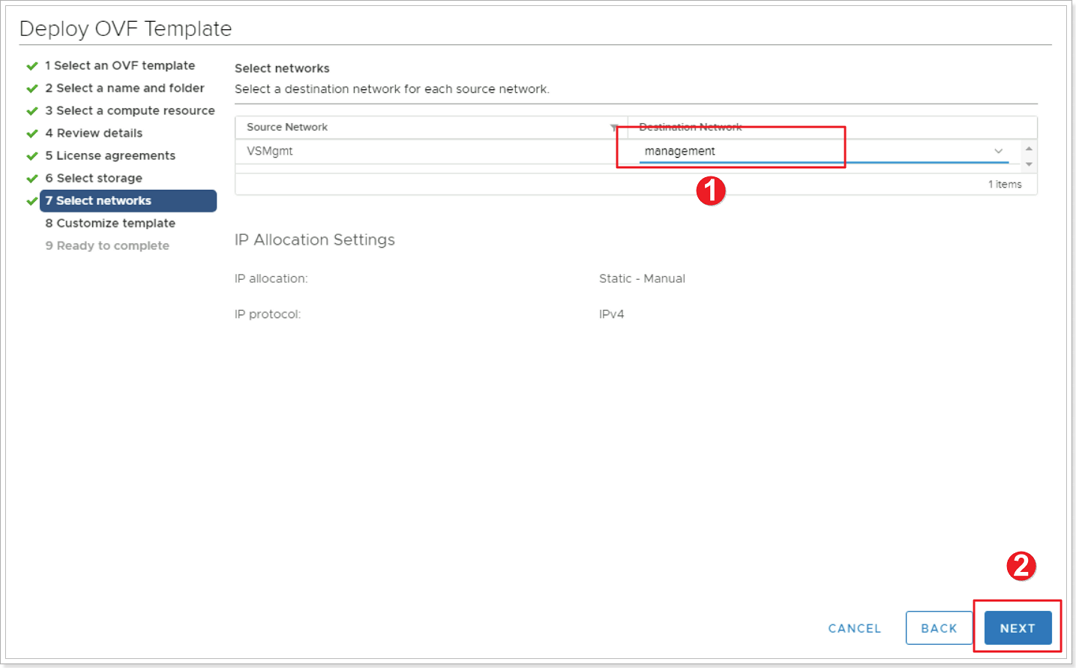 Assign the network to your HCX Connector VM