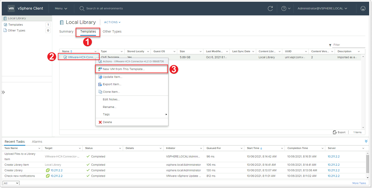 Create new VM from Template