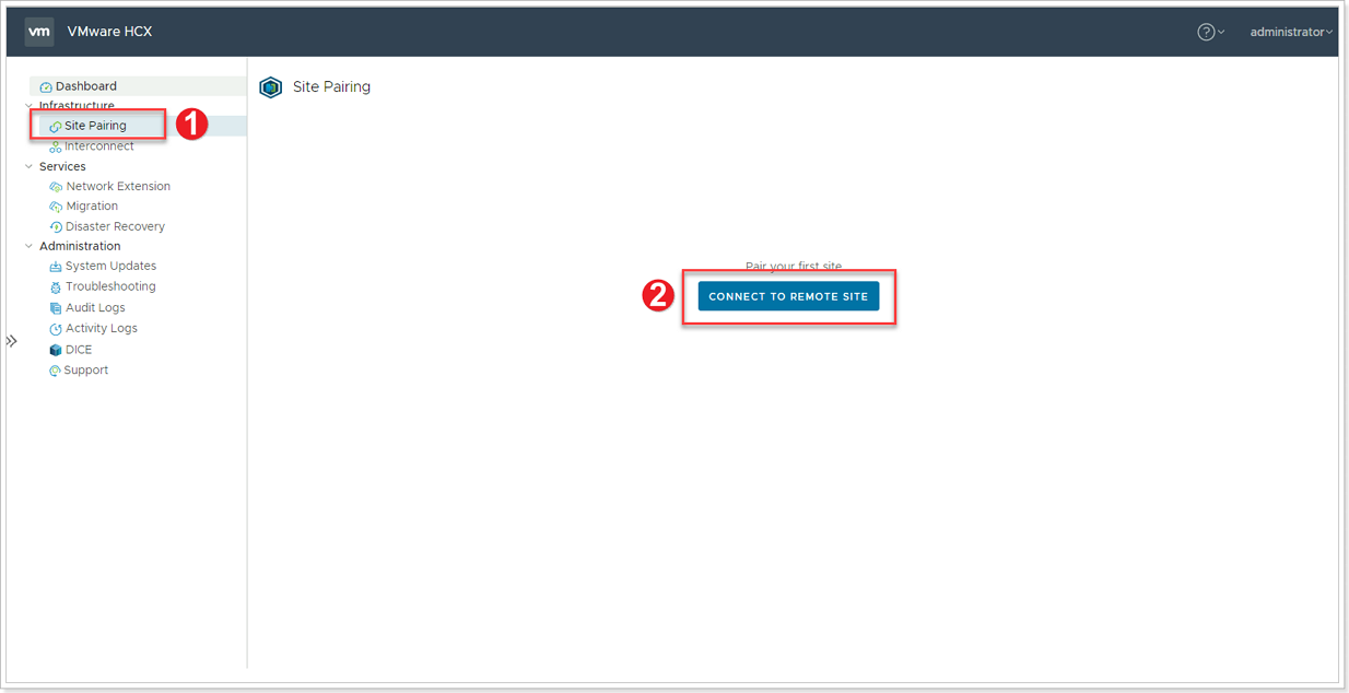 Connect to remote site